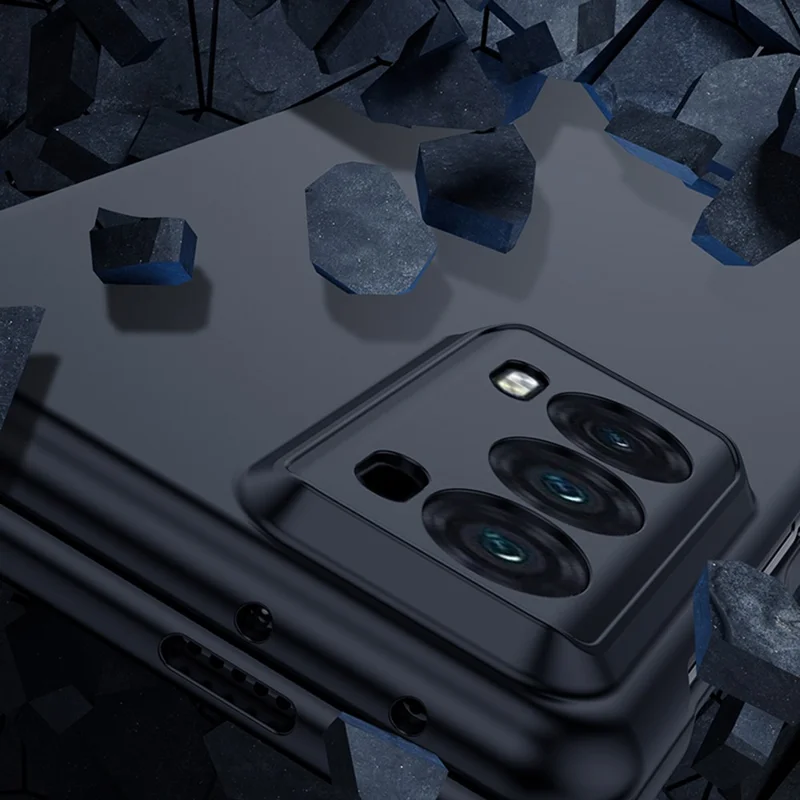 For Honor Magic V2 5G Skin-touch Folding Phone Case Hard PC Protective Phone Cover - White