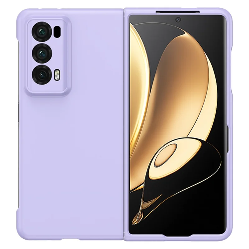For Honor Magic V2 5G Skin-touch Folding Phone Case Hard PC Protective Phone Cover - Purple