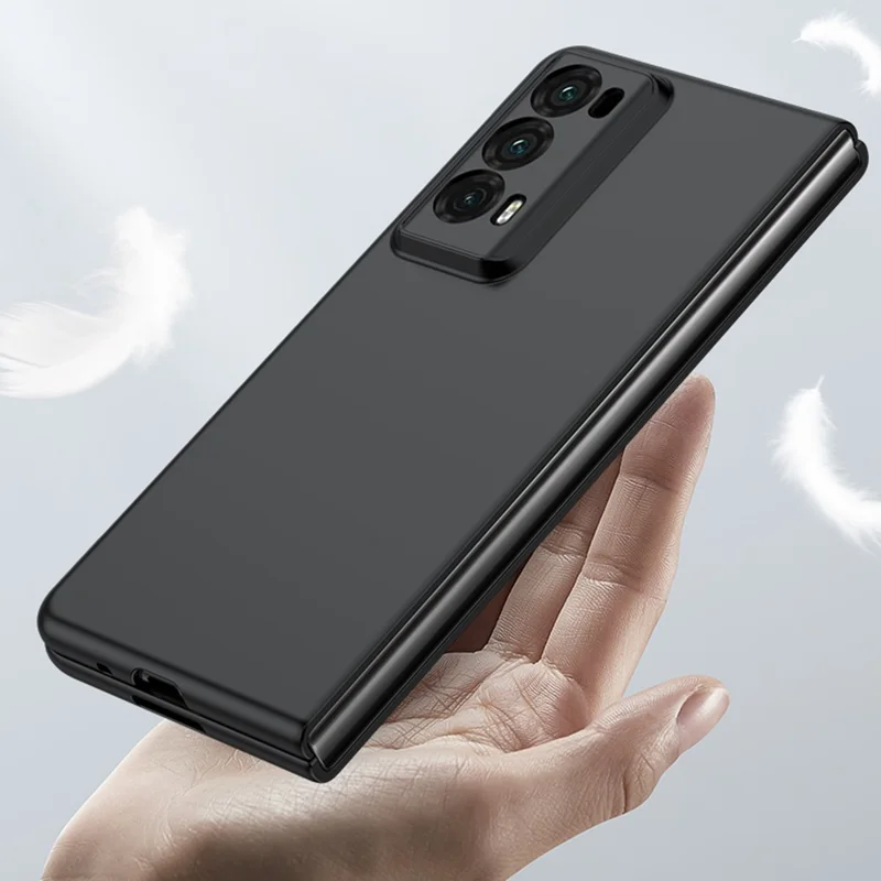 For Honor Magic V2 5G Skin-touch Folding Phone Case Hard PC Protective Phone Cover - Purple