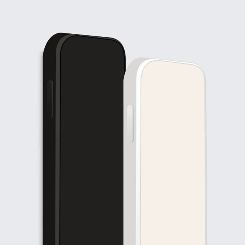 For iPhone 15 Plus Rubberized TPU Phone Cover Fiber Lining Straight Edge Phone Case - Black