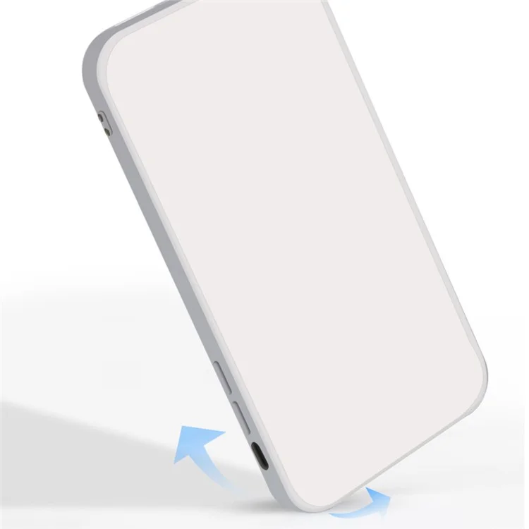 Rubberized Phone Case for iPhone 15 , Fiber Lining Straight Edge Anti-Scratch TPU Phone Cover - Orange