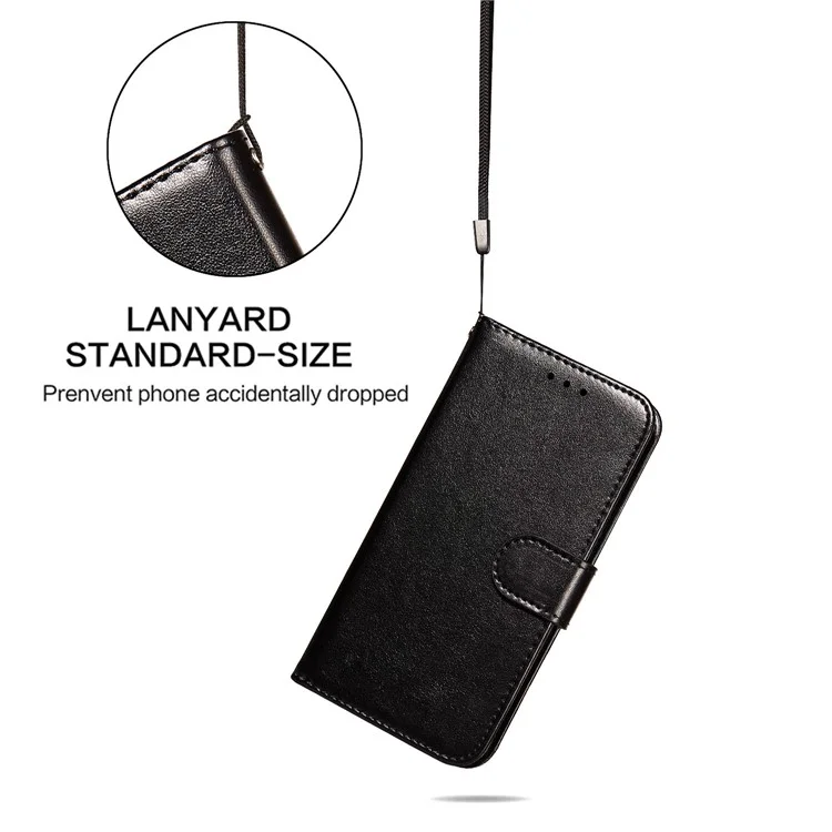Für Samsung Galaxy S23 Ultra Wallet Stand Flip Cover Magnetischer Verschluss PU Leder Handyhülle - Schwarz