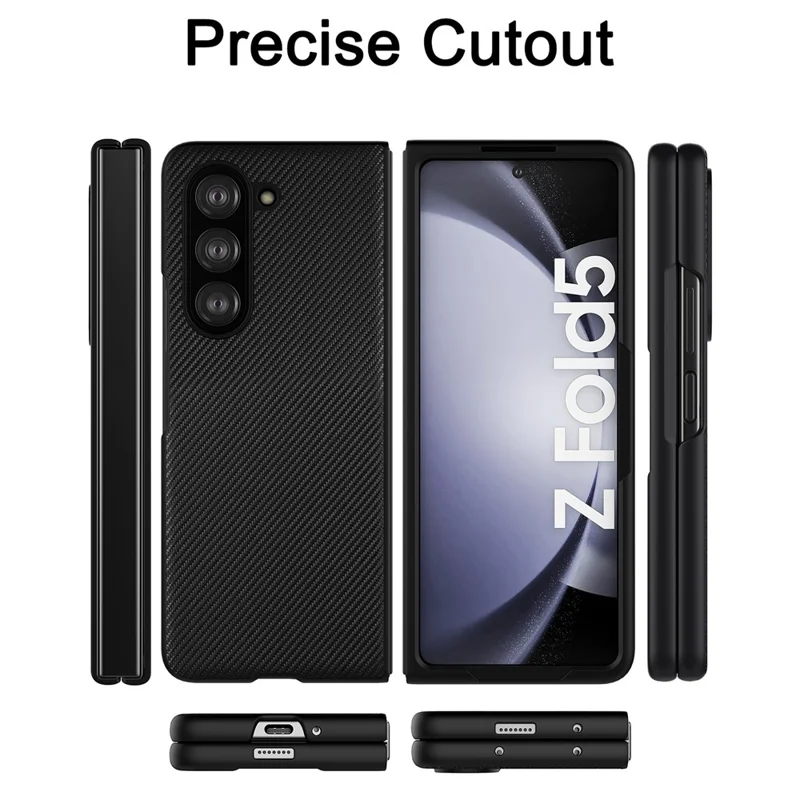 Funda para teléfono VILI TC Series para Samsung Galaxy Z Fold5 5G, antiarañazos, de PU+PC+TPU, funda de teléfono delgada