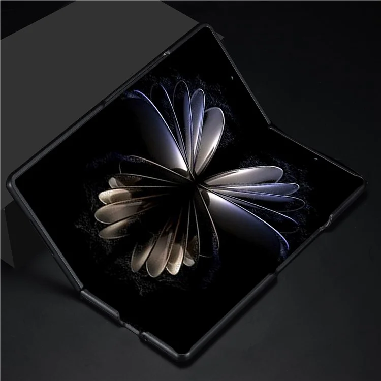 Coque arrière LC.IMEEKE pour Xiaomi Mix Fold 2 5G, téléphone mobile Texture en fibre de carbone Revêtement en cuir PU+TPU+EVA