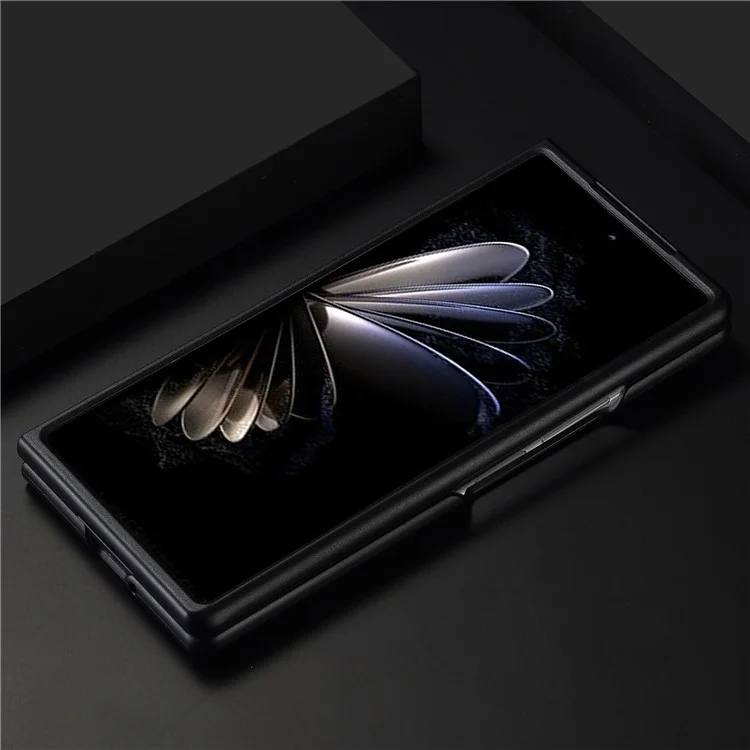 Coque arrière LC.IMEEKE pour Xiaomi Mix Fold 2 5G, téléphone mobile Texture en fibre de carbone Revêtement en cuir PU+TPU+EVA