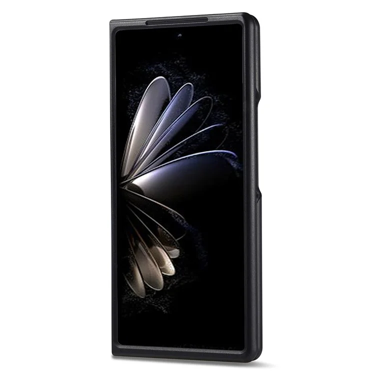 Coque arrière LC.IMEEKE pour Xiaomi Mix Fold 2 5G, téléphone mobile Texture en fibre de carbone Revêtement en cuir PU+TPU+EVA