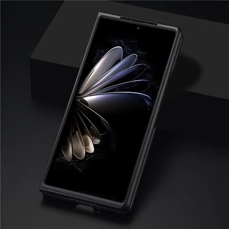 Coque arrière LC.IMEEKE pour Xiaomi Mix Fold 2 5G, téléphone mobile Texture en fibre de carbone Revêtement en cuir PU+TPU+EVA
