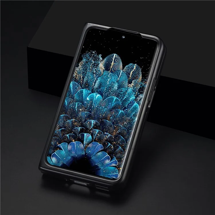 LC.IMEEKE Für Oppo Find N Anti-Fall Kohlefaser-Textur-Abdeckung Mobiltelefon PU-Leder+TPU+EVA-Hülle