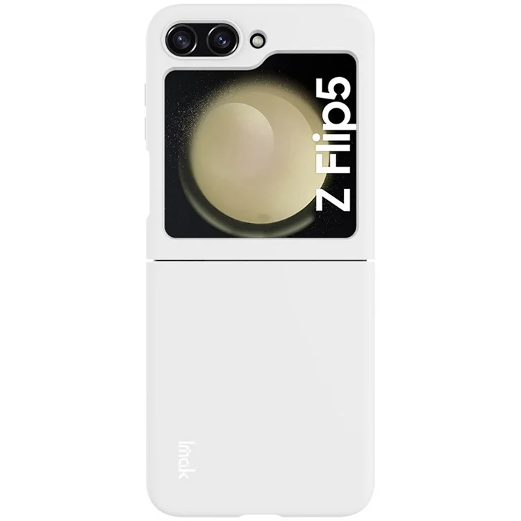IMAK JS-2 Series For Samsung Galaxy Z Flip5 5G Protective Case Hard PC Anti-drop Phone Cover - White