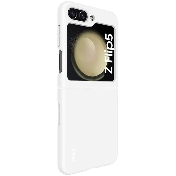 IMAK JS-2 Series For Samsung Galaxy Z Flip5 5G Protective Case Hard PC Anti-drop Phone Cover - White