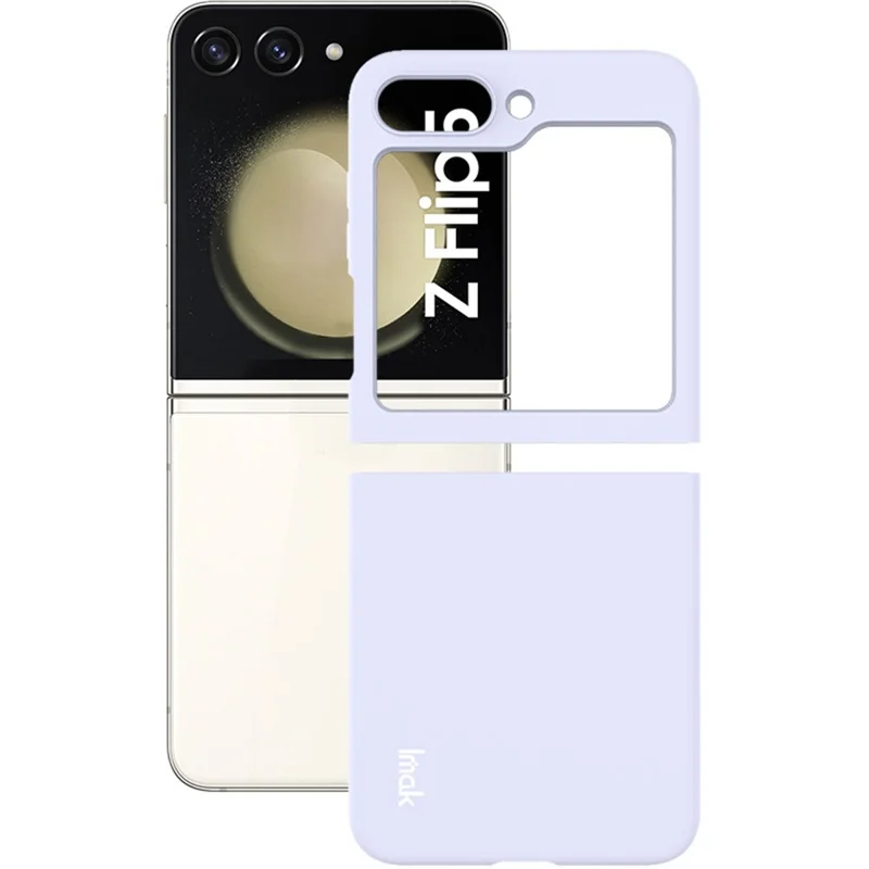 IMAK JS-2 Series For Samsung Galaxy Z Flip5 5G Protective Case Hard PC Anti-drop Phone Cover - Purple