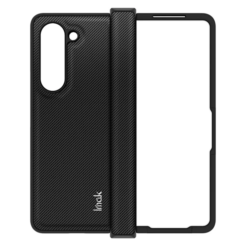 IMAK Ruiyi Series for Samsung Galaxy Z Fold5 5G Carbon Fiber Texture Phone Case PU+PC Anti-Drop Phone Cover