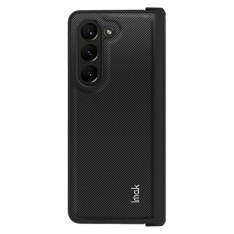 IMAK Ruiyi Series for Samsung Galaxy Z Fold5 5G Carbon Fiber Texture Phone Case PU+PC Anti-Drop Phone Cover