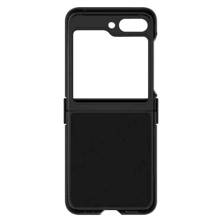 IMAK Ruiyi Series per Samsung Galaxy Z Flip5 5G Phone Cover Texture in fibra di carbonio PC + Custodia in pelle PU per telefono