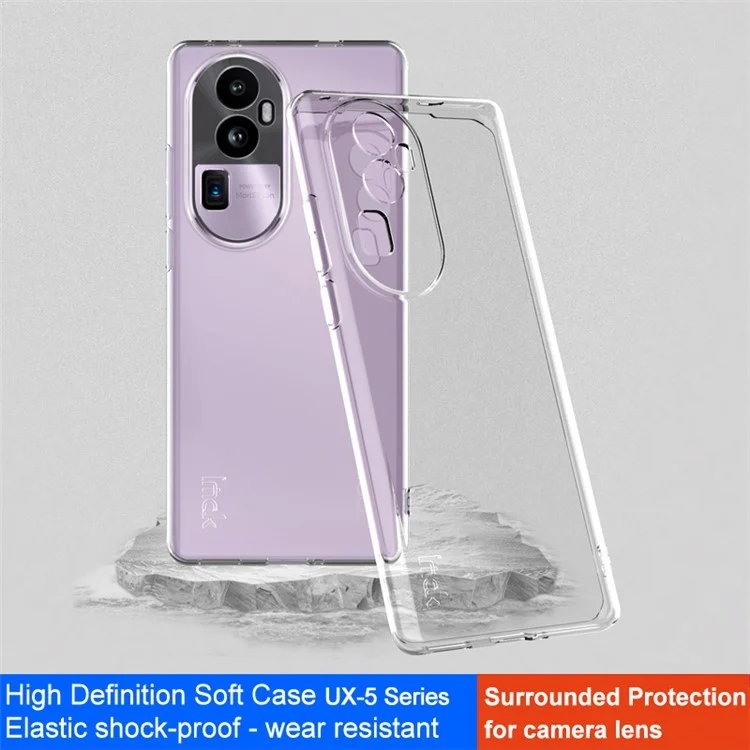 IMAK UX-5 Serie für Oppo Reno10 Pro+ 5G Schutzabdeckung, stoßfestes Handyhülle, klare TPU-Handyhülle