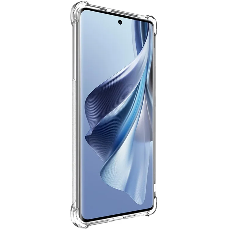 IMAK para Oppo Reno10 Pro 5G (Global) / Reno10 5G (Global) Funda de teléfono móvil de TPU transparente Cubierta Cojín de airbag de cuatro esquinas Carcasa para teléfono inteligente - Transparente