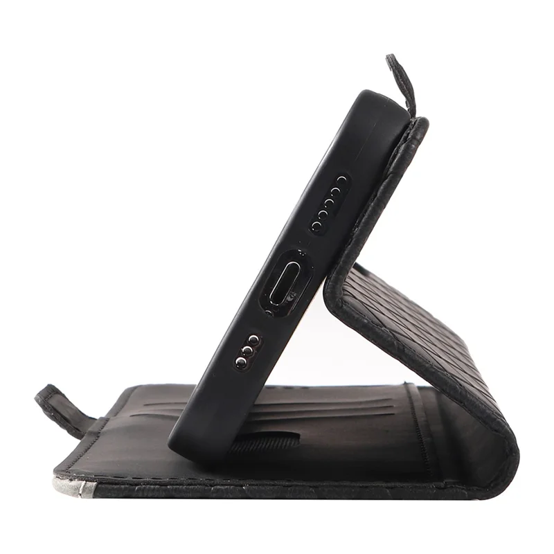 Pour Honor 90 Splicing PU Leather Phone Case Rhombus Imprinted Flip Stand Wallet Cover - Noir