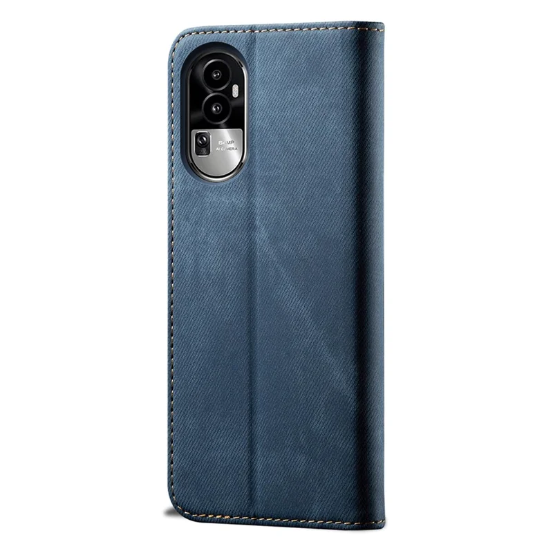 Per Oppo Reno10 Pro 5G (Globale) Custodia Portafoglio per Telefono in Pelle PU con Supporto - Blu