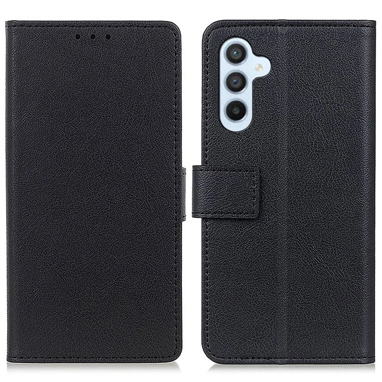 Pour Samsung Galaxy F34 5G / M34 5G Stand Phone Cover Textured PU Leather Phone Wallet Case - Noir