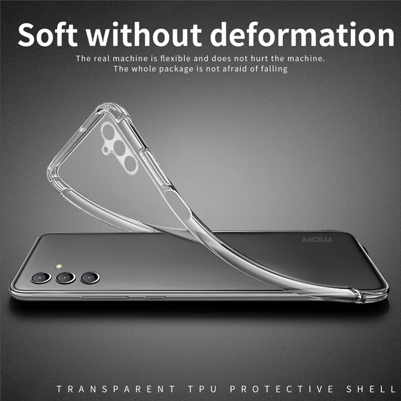 Coque téléphone MOFI TPU pour Samsung Galaxy F34 5G / M34 5G, housse transparente anti-rayures