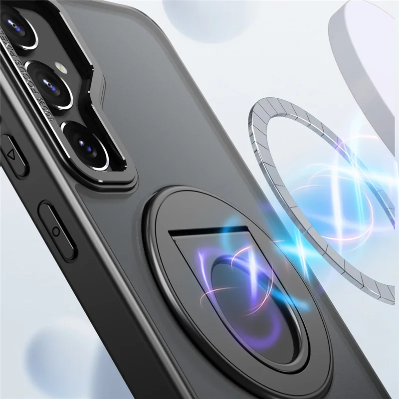 Чехол с подставкой для Samsung Galaxy S22 5G Style-A, акрил + TPU, магнитный чехол, совместимый с MagSafe - черный