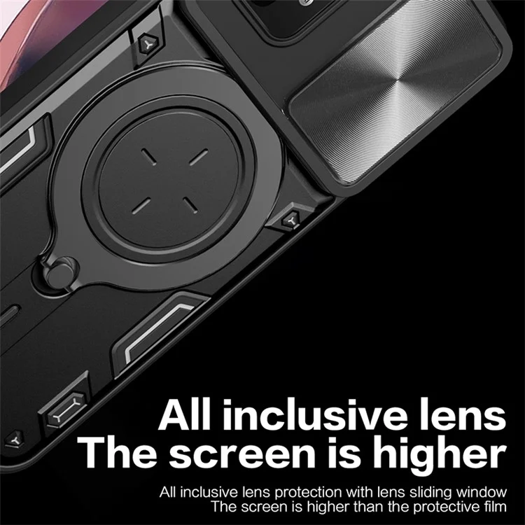 Étui de support Kickstand pour Xiaomi Poco M3 / Redmi Note 9 4G (Qualcomm Snapdragon 662) / Redmi 9 Power / Redmi 9T - Noir