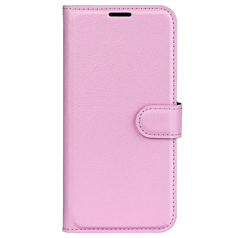 For Nokia C12 4G / C12 Pro / C12 Plus Wallet Litchi Texture Phone Case Anti-Scratch Stand PU Leather Protective Cover - Pink