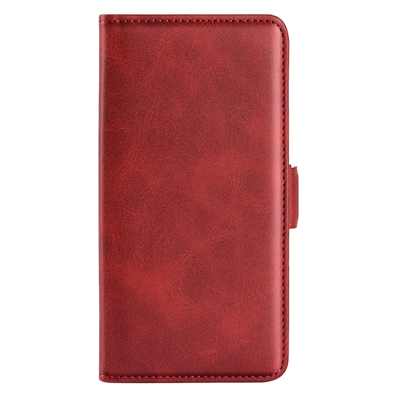 For Nokia C110 PU Leather Calf Texture Wallet Phone Case Stand Protective Cover - Red