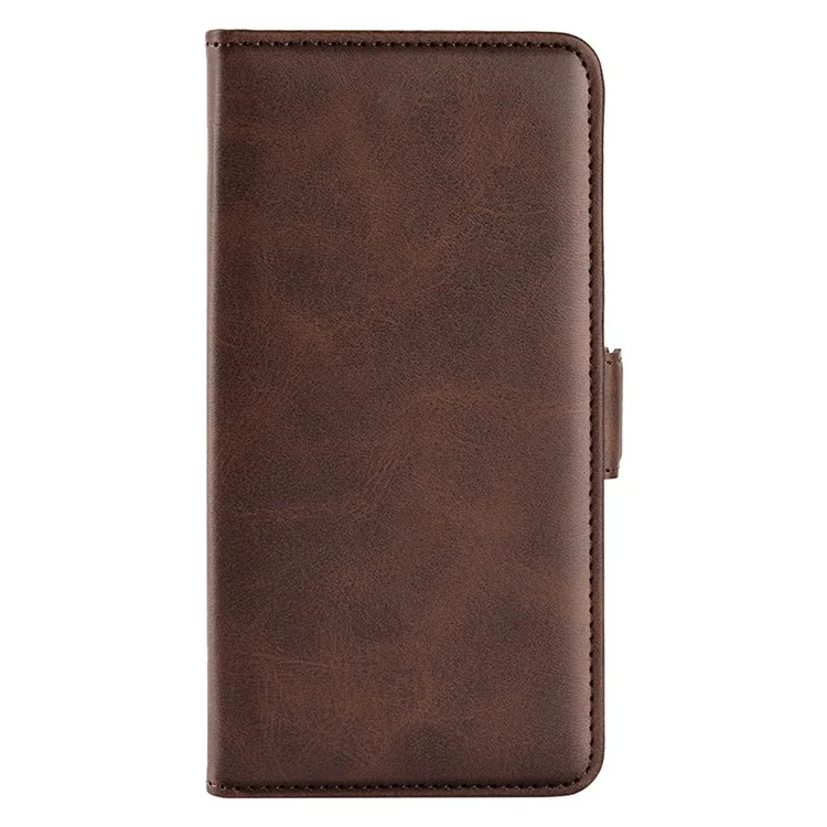 For Nokia C110 PU Leather Calf Texture Wallet Phone Case Stand Protective Cover - Brown