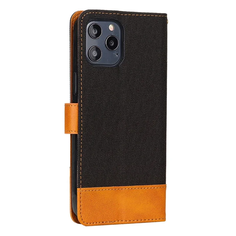 Per Iphone 15 Pro Max Stand Wallet Flip Copertura Coperoncello Petura PU Peth+canvas+tpu Telefono Custodia