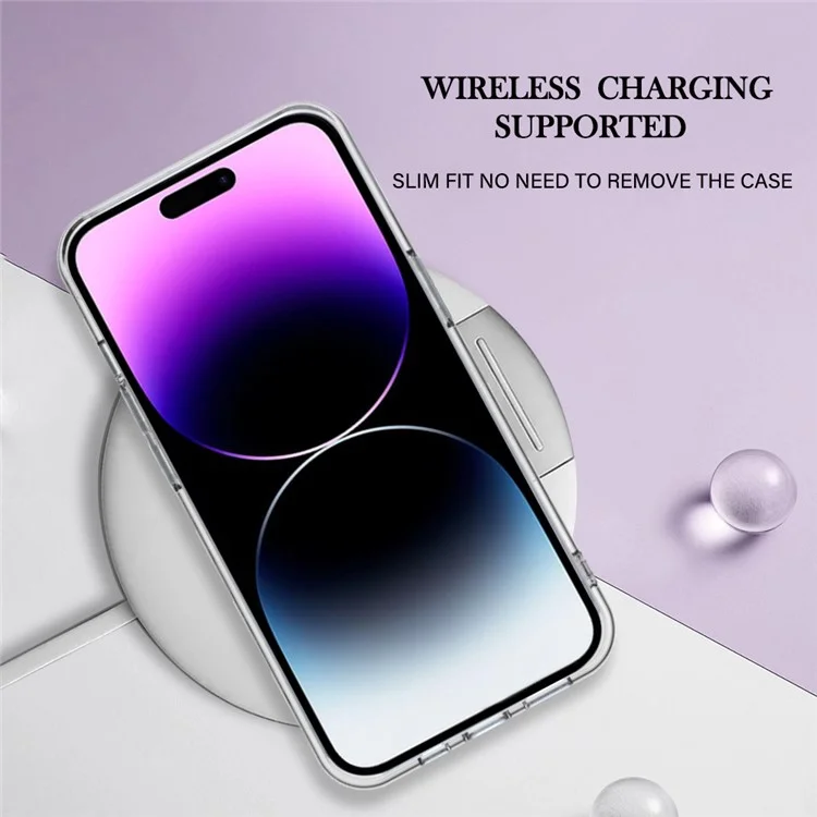 YB IMD Series-16 Style E Marble Pattern Phone Case for iPhone 15 Pro , 2.0mm TPU Electroplating Cover - Rose Gold