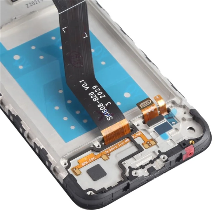 Für Motorola Moto E6i XT2053-5 Grad B LCD-Bildschirm und Digitizer-Baugruppe + Rahmen-Ersatzteil (ohne Logo)