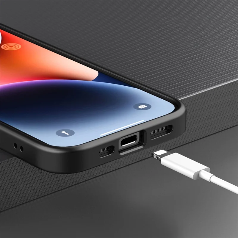 Mobile Phone Cover for iPhone 15 Pro , Transparent PC Back + TPU Frame Anti-scratch Case - Blue