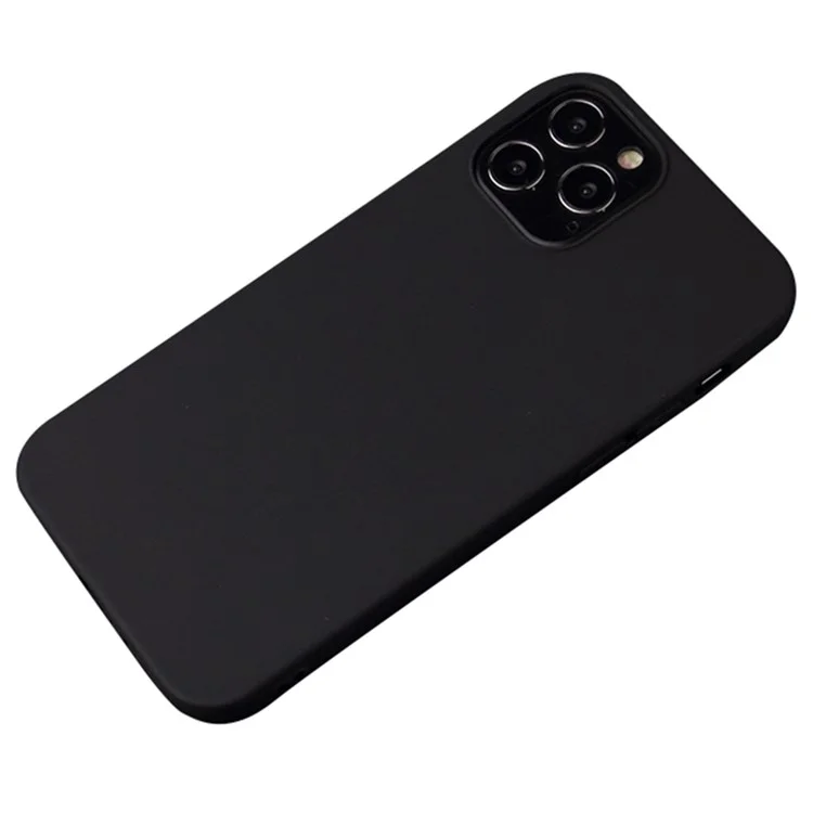 Funda protectora suave de TPU para iPhone 15 Pro, con acabado mate y revestimiento antirasguños - Negro