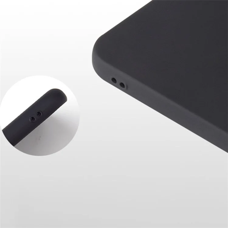 Funda protectora suave de TPU para iPhone 15 Pro, con acabado mate y revestimiento antirasguños - Negro
