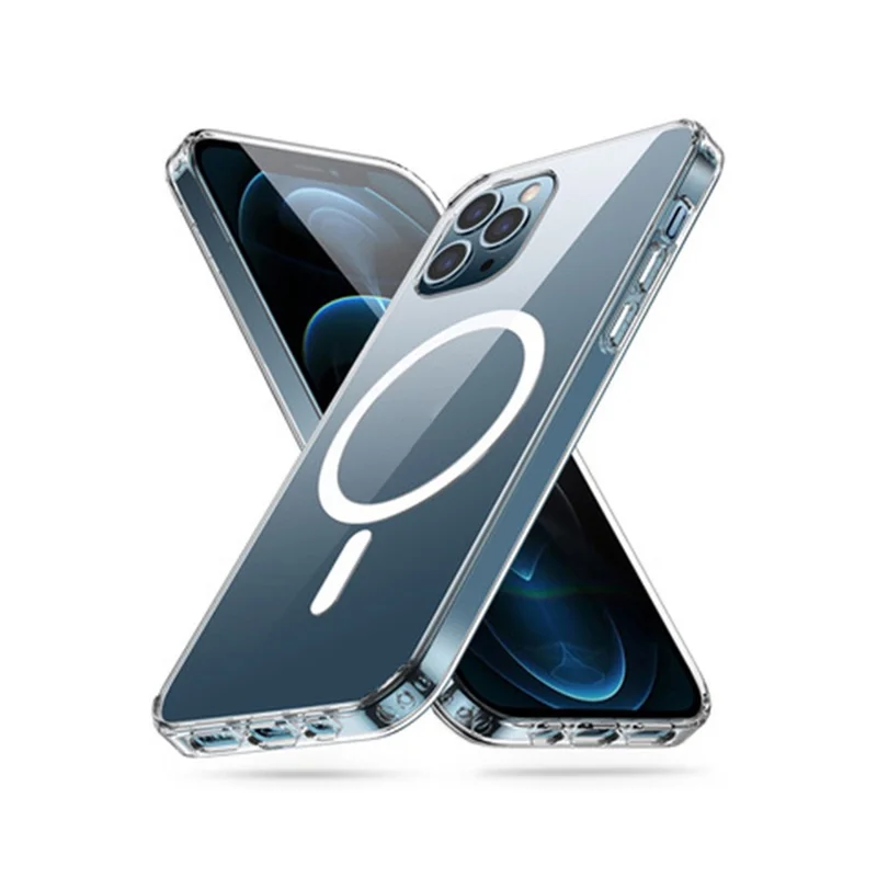 Per iPhone 15 Pro Compatibile con MagSafe Custodia Telefonica Trasparente in TPU Resistente ai Graffi