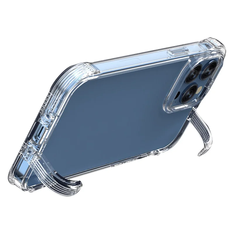 Pour iPhone 15 Pro Max Coque de téléphone portable antichoc PC+TPU - Transparente