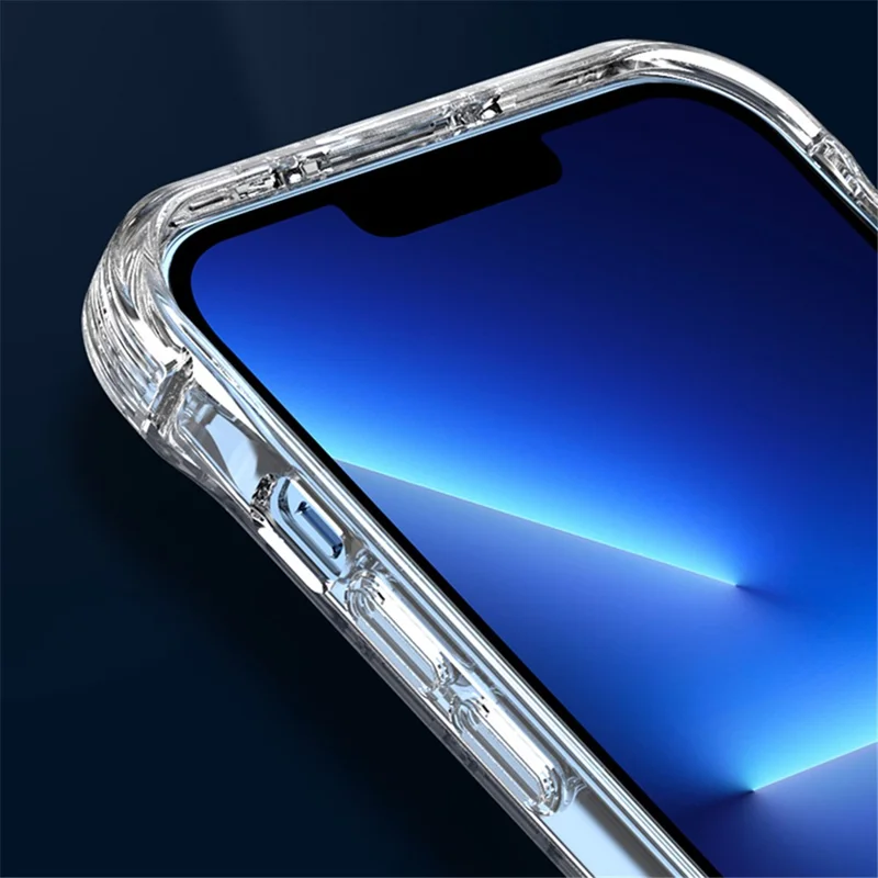 Pour iPhone 15 Pro Max Coque de téléphone portable antichoc PC+TPU - Transparente