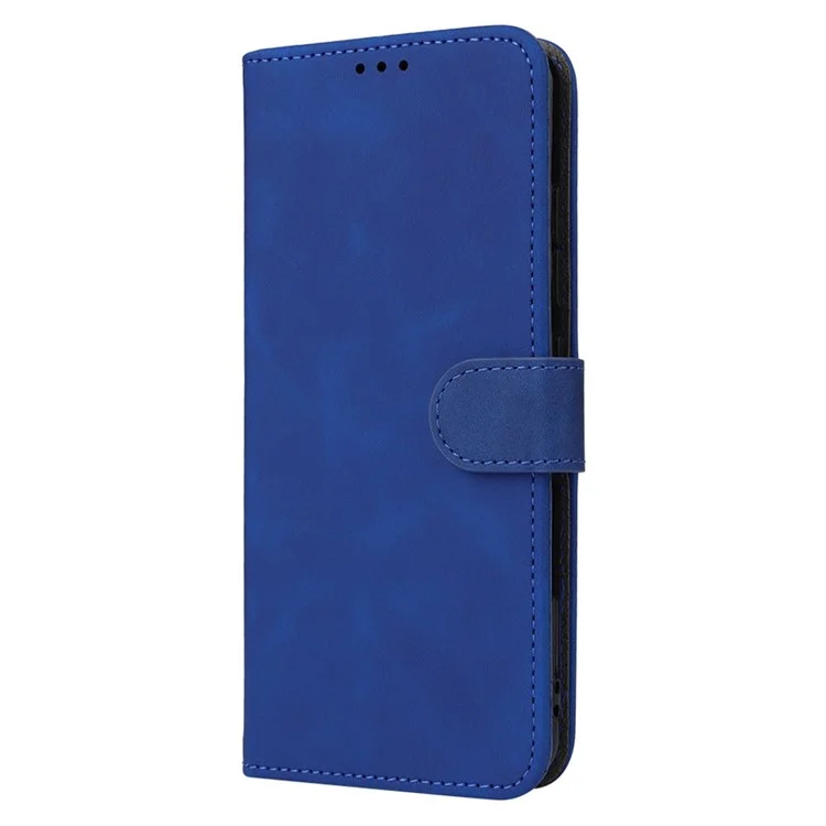 For Doogee X98 / X98 Pro PU Leather Wallet Stand Case Skin-touch Full Protection Phone Cover - Blue