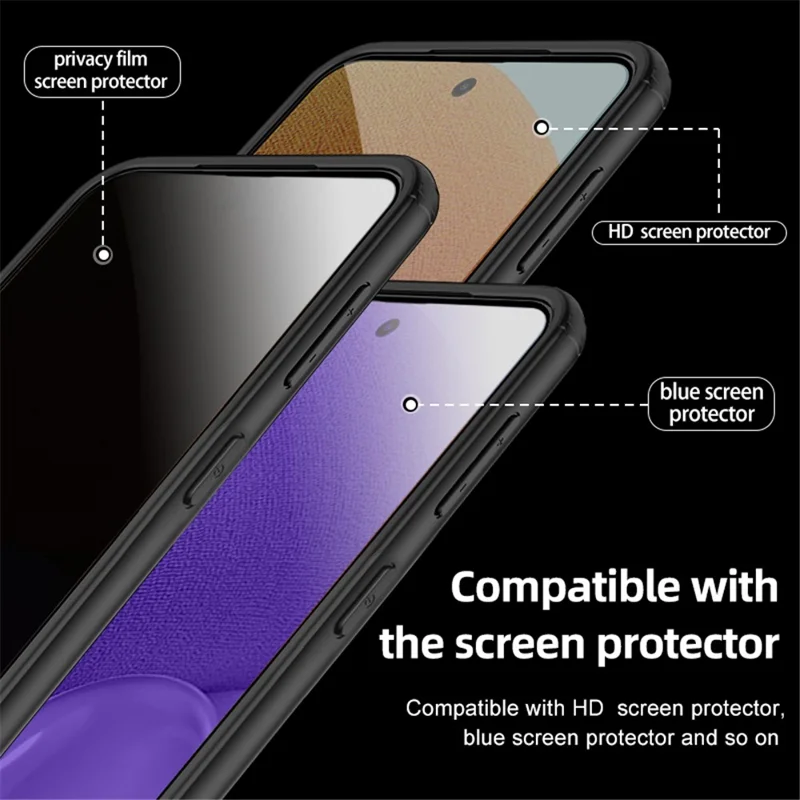 For Samsung Galaxy S23 FE PC+TPU Phone Case Airbag Protection Anti-drop Phone Cover - Transparent