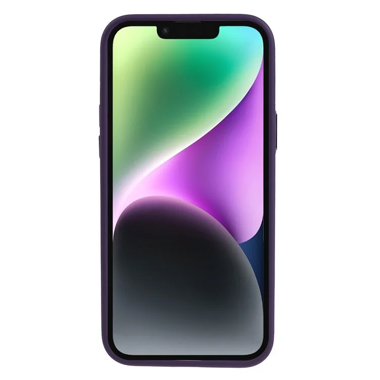 FULEXIN Schockresistente Handyhülle für iPhone 15 Skin-Touch TPU+Acrylic Matt Handyhülle - Lila