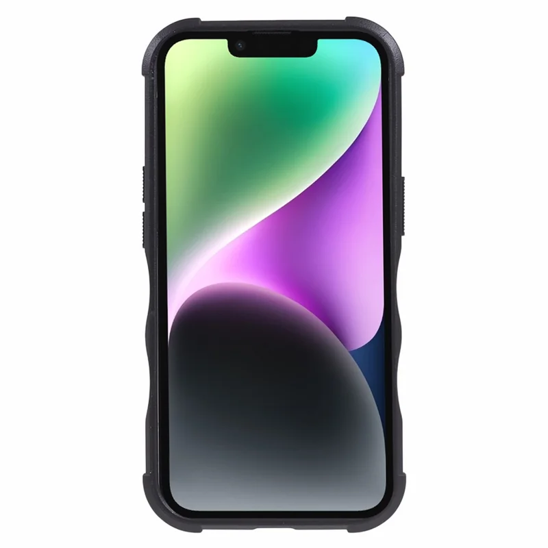For iPhone 15 Hard PC Soft TPU Shockproof Phone Case Kickstand Cover Support Magnetic Car Mount - Blue