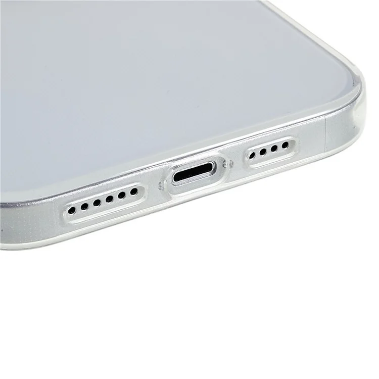 2.0mm TPU Phone Case for iPhone 15 ,  Watermark-free Transparent Protective Phone Cover