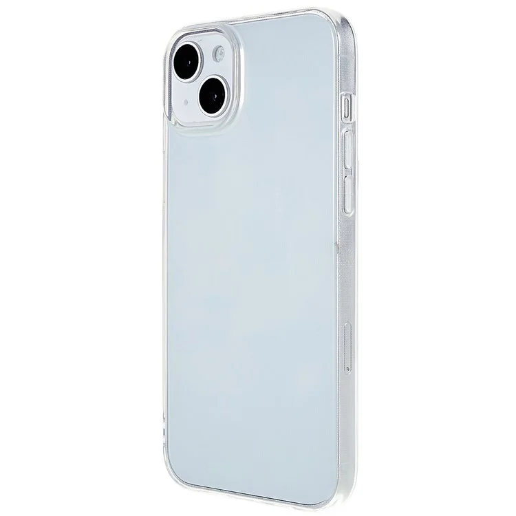 Custodia per telefono in TPU morbido da 2,0 mm senza filigrana per iPhone 15 Plus, cover per telefono trasparente anti-graffio