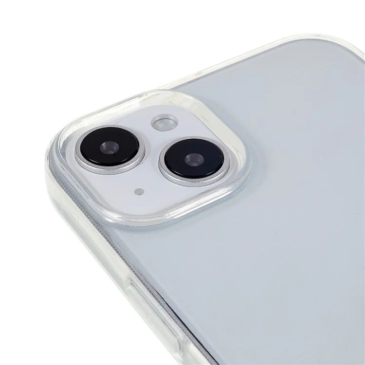 Custodia per telefono in TPU morbido da 2,0 mm senza filigrana per iPhone 15 Plus, cover per telefono trasparente anti-graffio