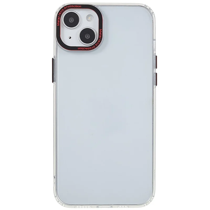 FULEXIN Anti-Scratch Phone Case for iPhone 15 Protective TPU+Acrylic Crystal-Clear Phone Shell - Black