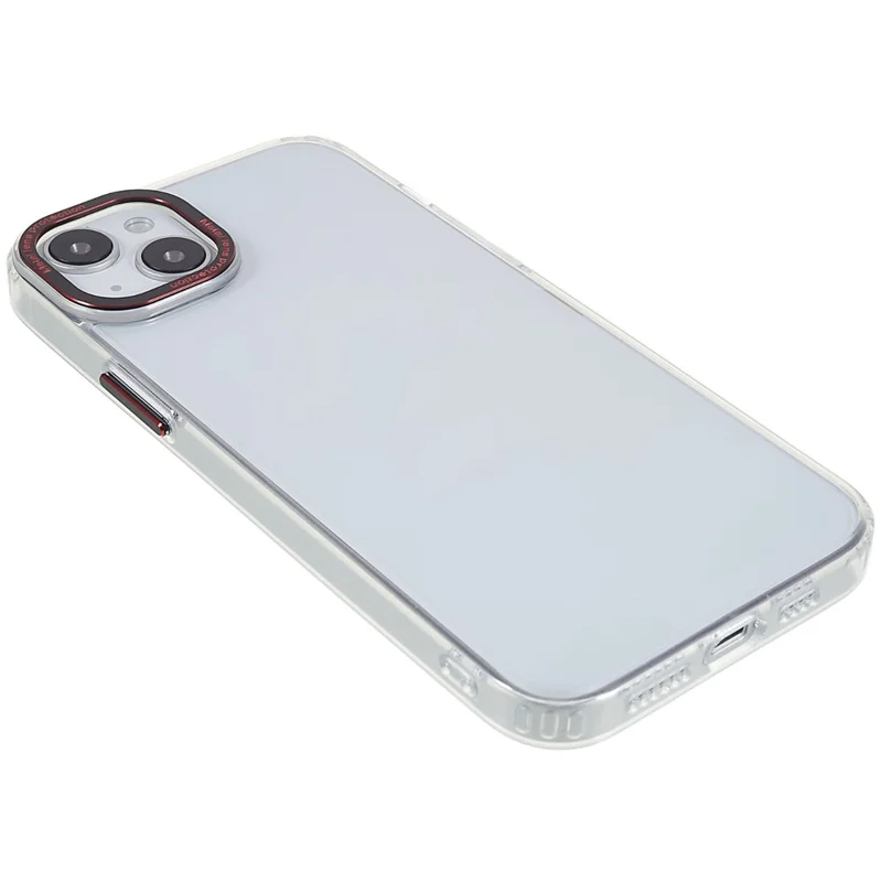 FULEXIN Anti-Scratch Phone Case for iPhone 15 Protective TPU+Acrylic Crystal-Clear Phone Shell - Black