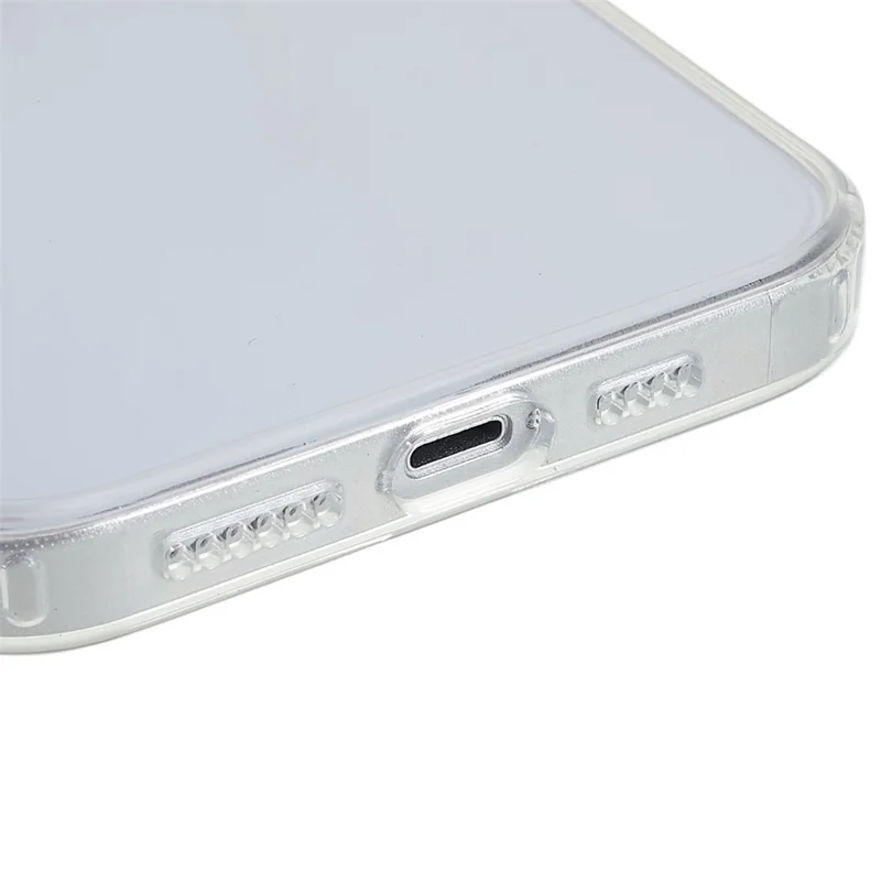 FULEXIN Anti-Scratch Phone Case for iPhone 15 Protective TPU+Acrylic Crystal-Clear Phone Shell - Black