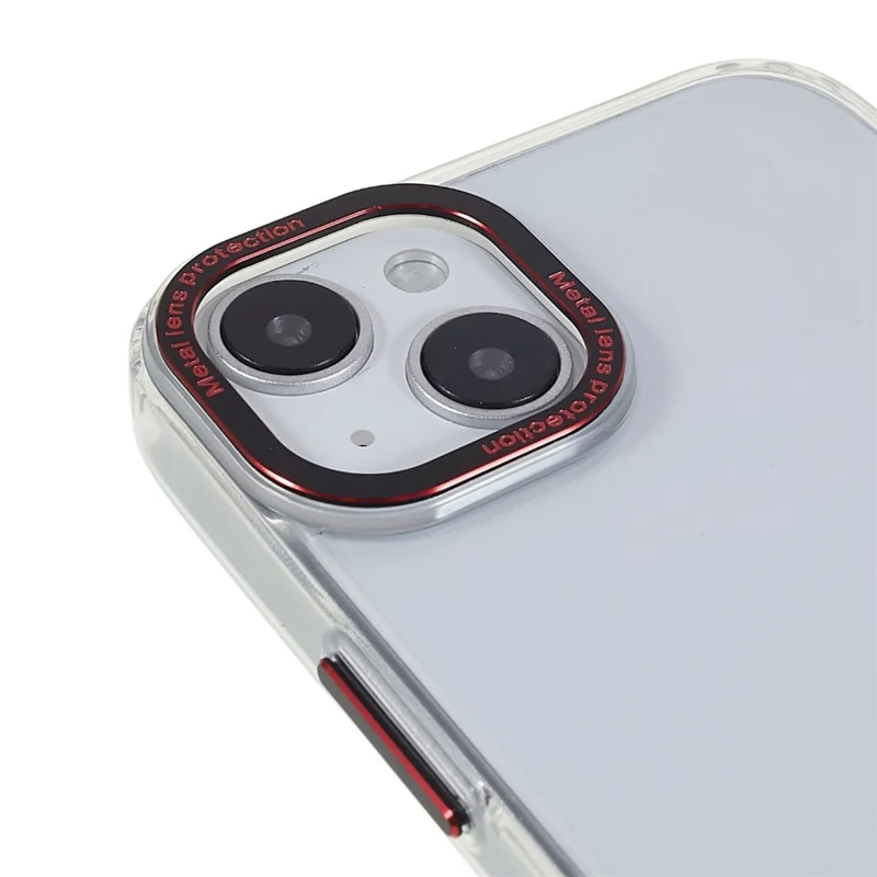 FULEXIN Anti-Scratch Phone Case for iPhone 15 Protective TPU+Acrylic Crystal-Clear Phone Shell - Black