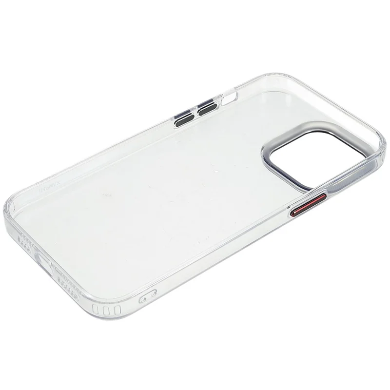 FULEXIN Capa para iPhone 15 Pro Case Transparente Acrílica + TPU Anti-Risco Resistente a Choques - Preto